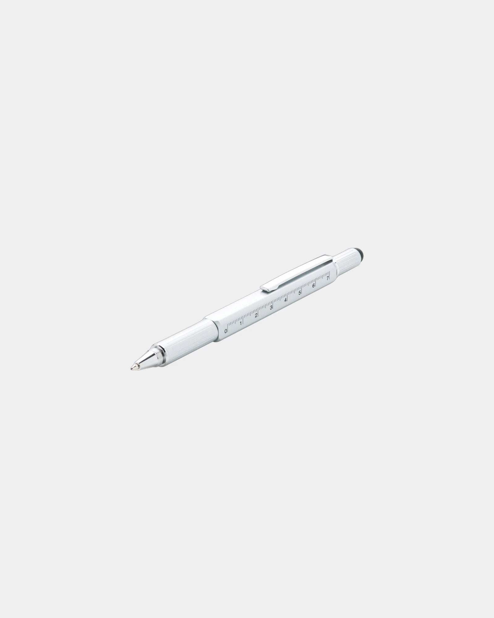 Stylo outil aluminium 5 en 1 à personnaliser - Gris