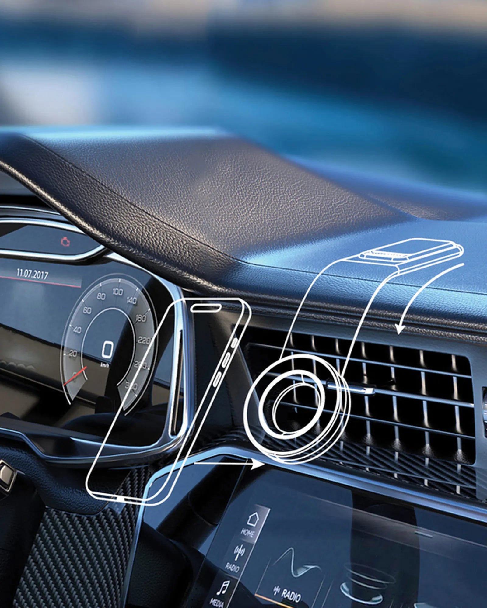 Support magnétique pour voiture à personnaliser - 8