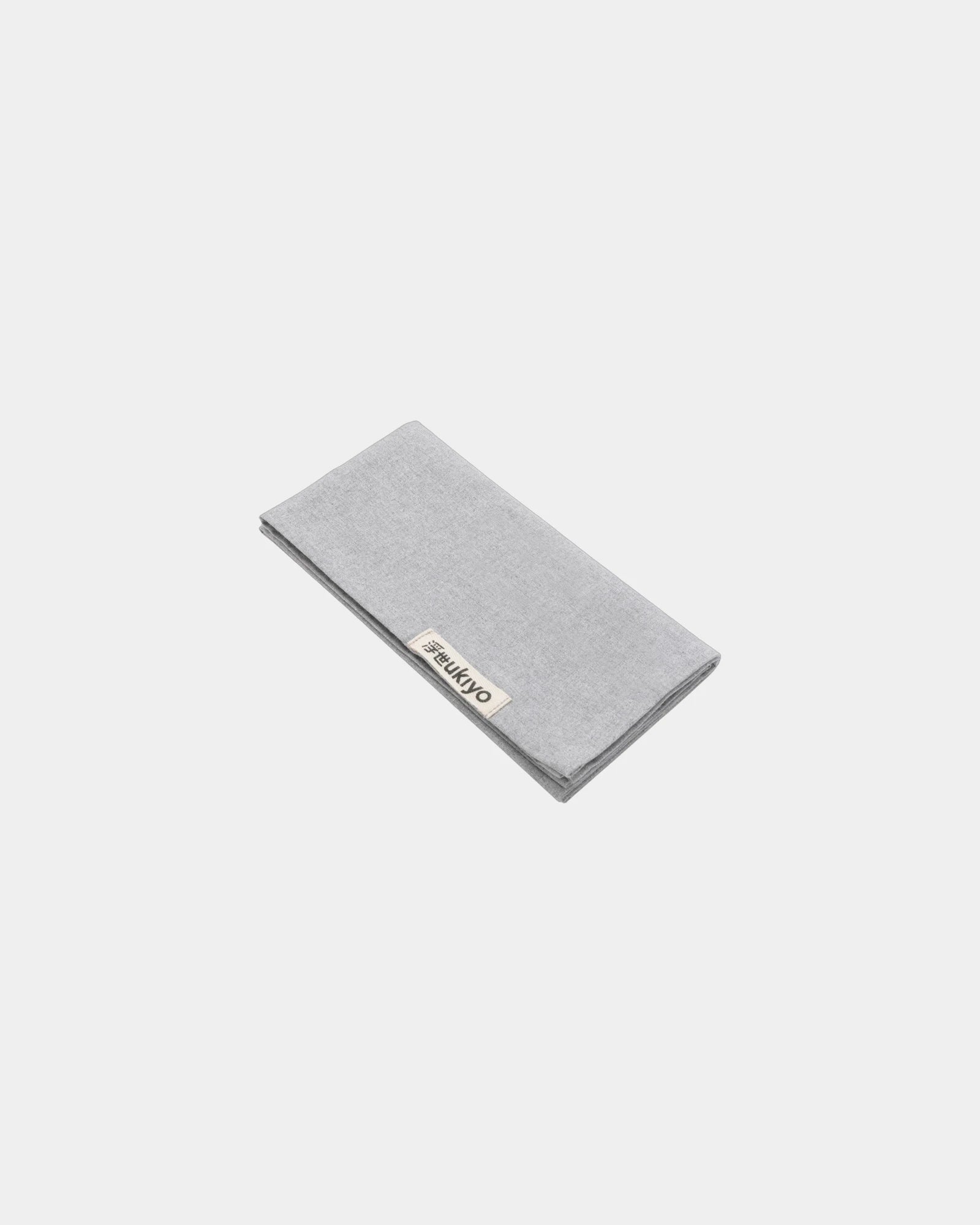 Set de serviettes de table coton recyclé Ukiyo à personnaliser - Gris