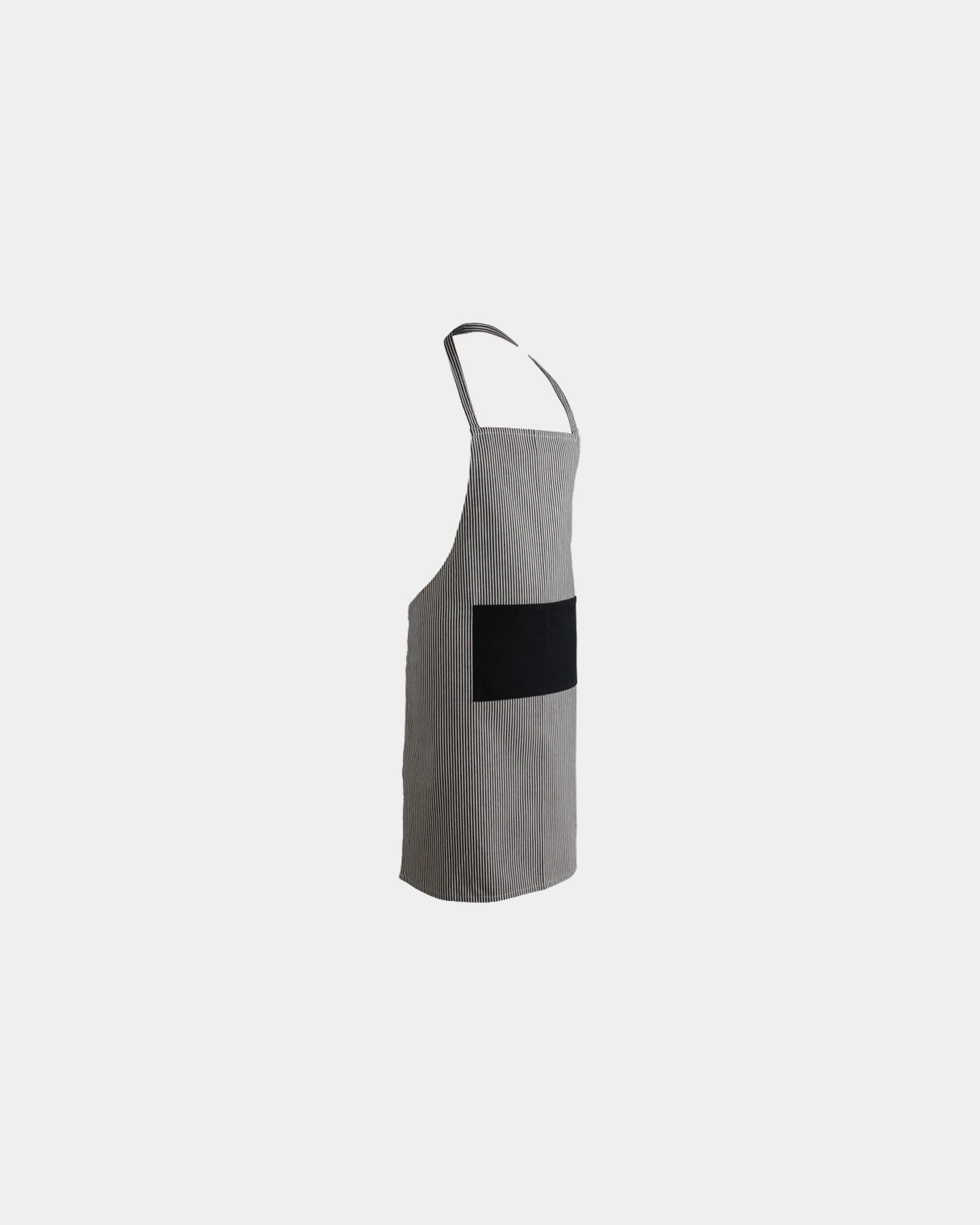 Tablier en coton recyclé Ukiyo 280gr à personnaliser - Noir