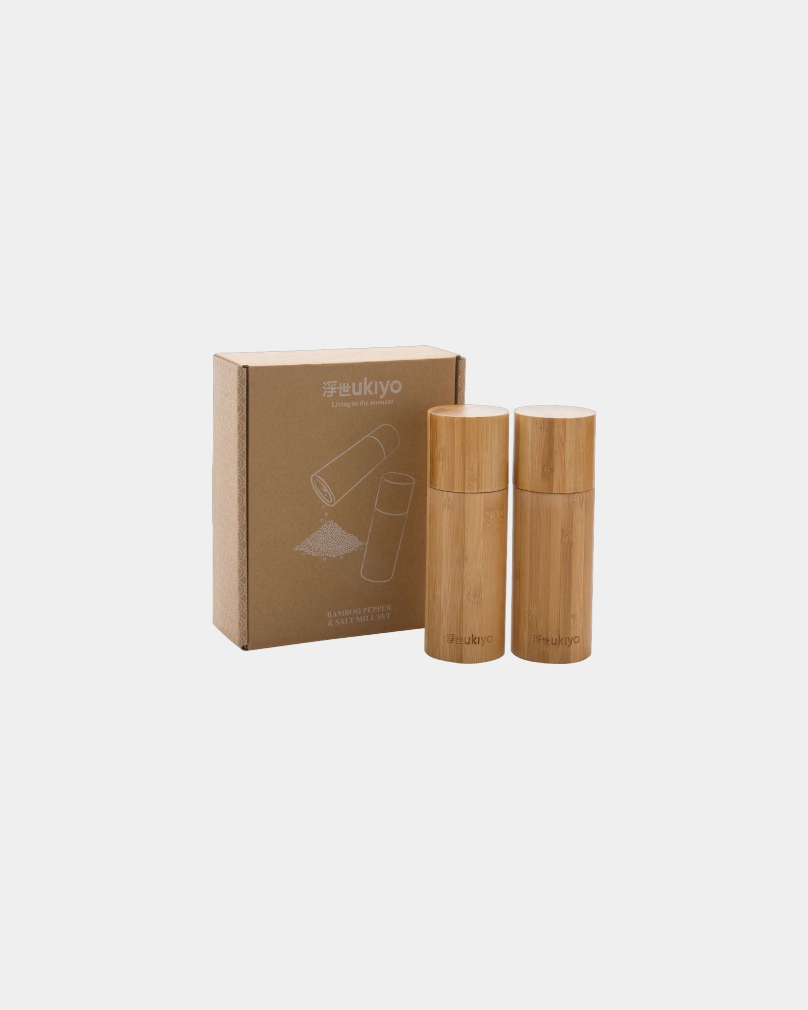 Set poivre et sel en bambou Ukiyo à personnaliser - 1
