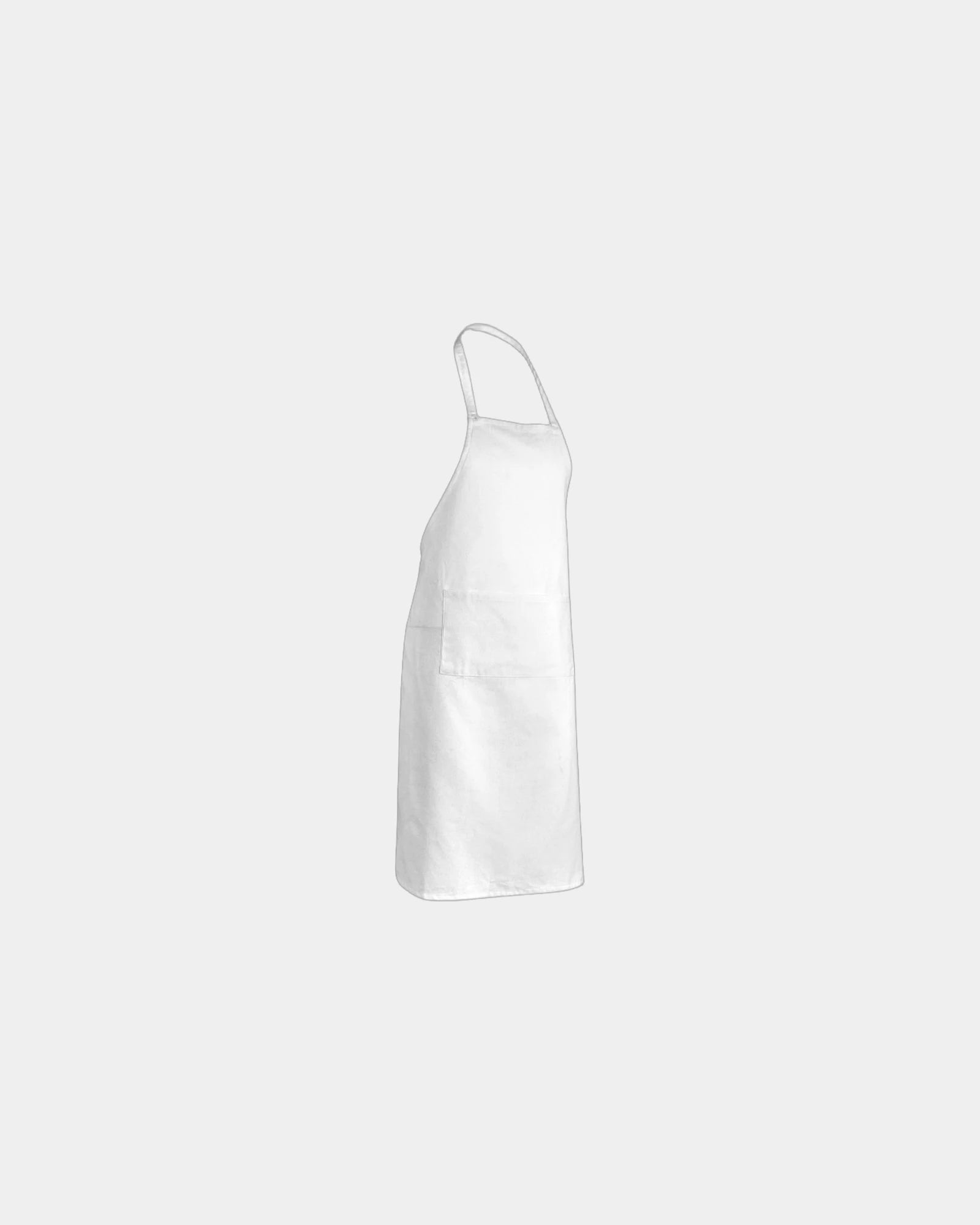 Tablier coton recyclé à personnaliser - Blanc