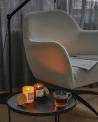 Bougie parfumée avec couvercle en bambou Ukiyo à personnaliser - 9