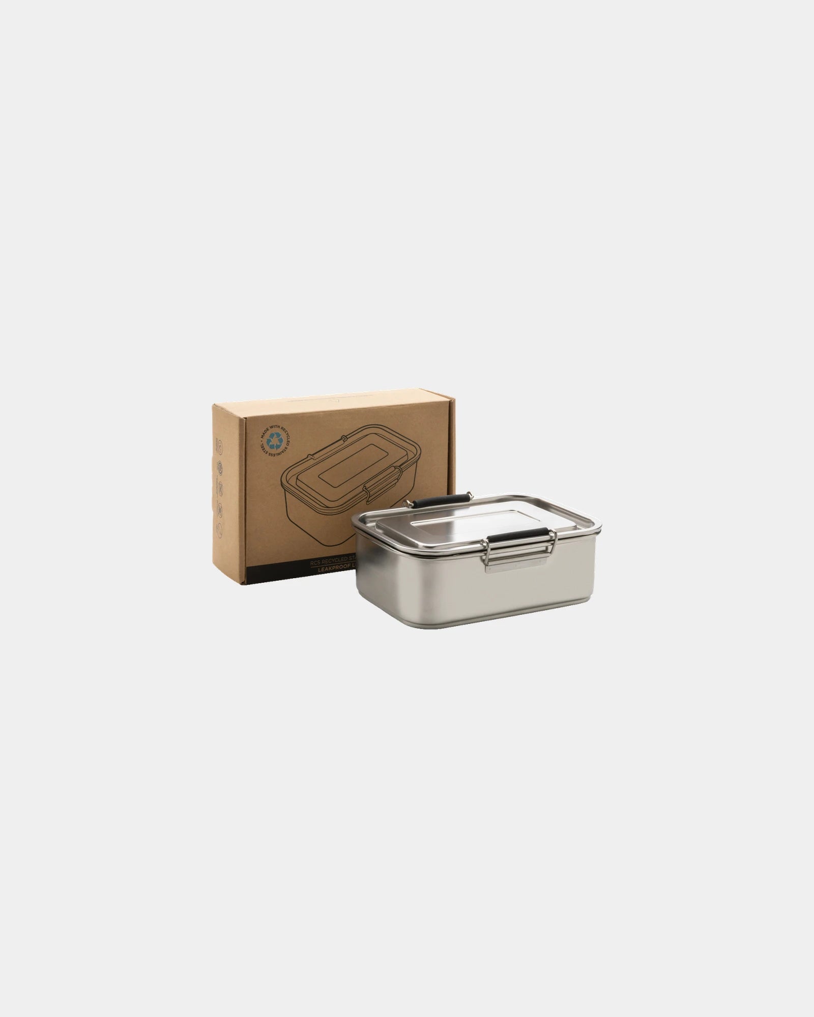 Lunch box étanche acier inoxydable recyclé 0,8L à personnaliser