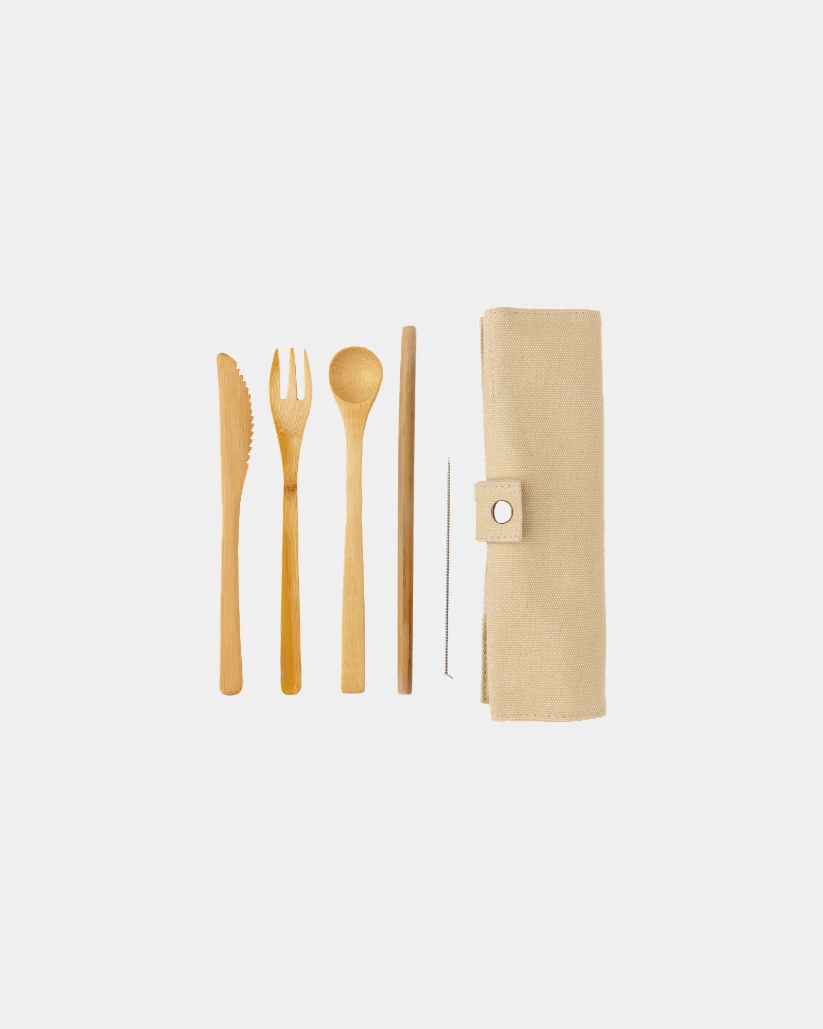 Set de couverts en bambou réutilisable à personnaliser