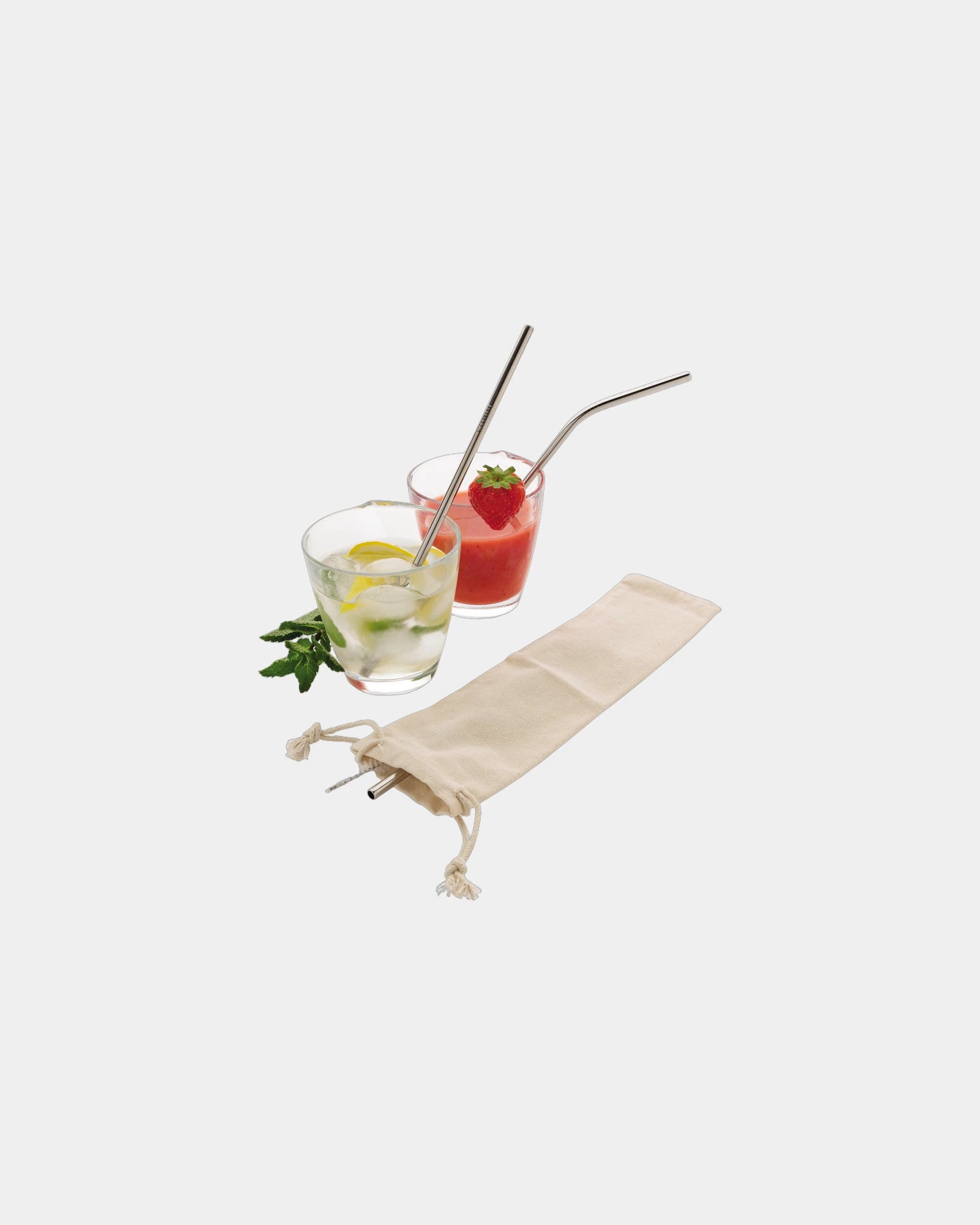 Set de pailles en acier inoxydable à personnaliser - 1