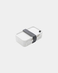 Boîte à lunch PP 0,8L avec cuillère-fourchette à personnaliser - Blanc