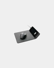 Tapis de souris PU recyclé avec chargeur 10W à personnaliser