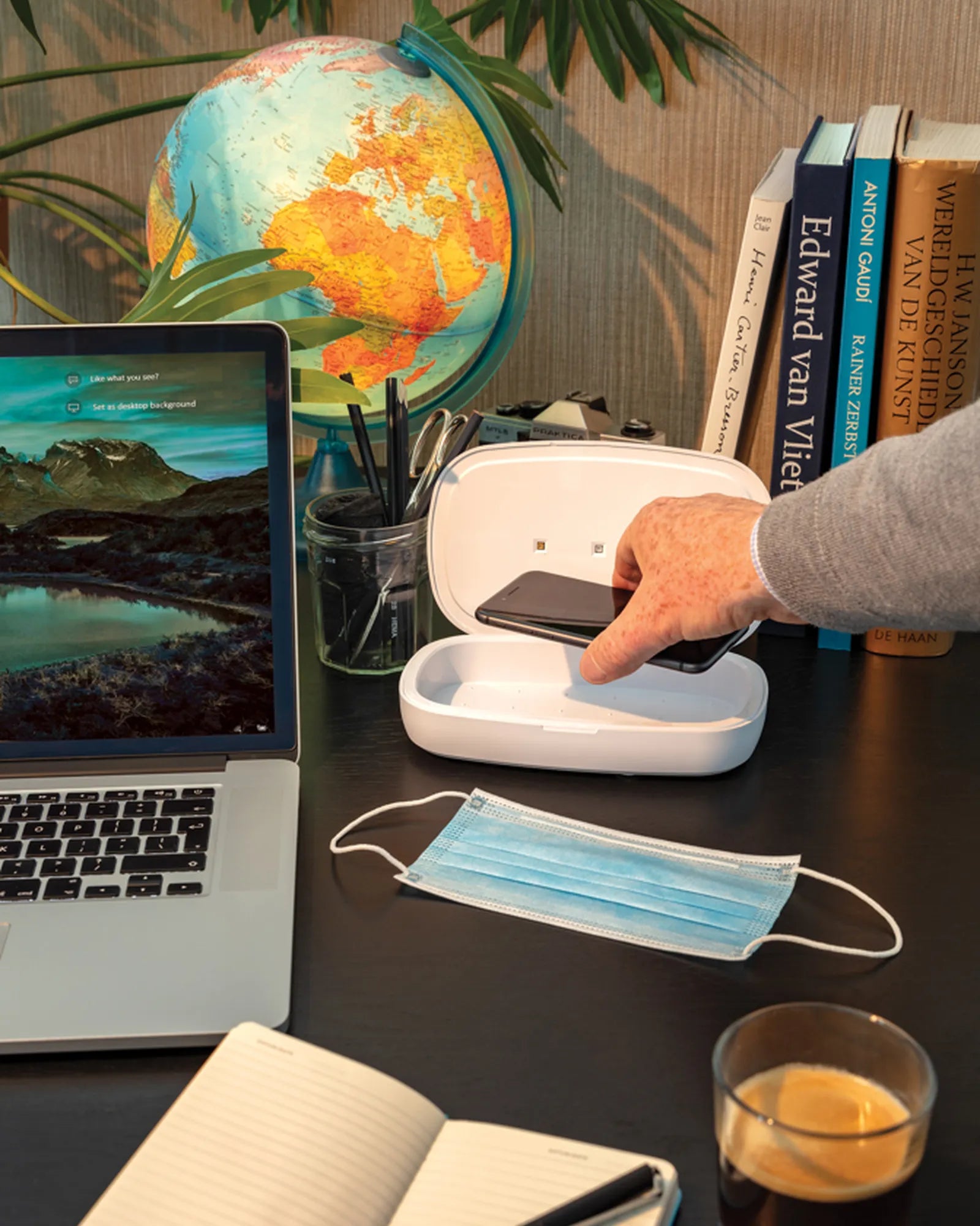 Boîte de stérilisation UV-C avec chargeur sans fil à personnaliser - 8