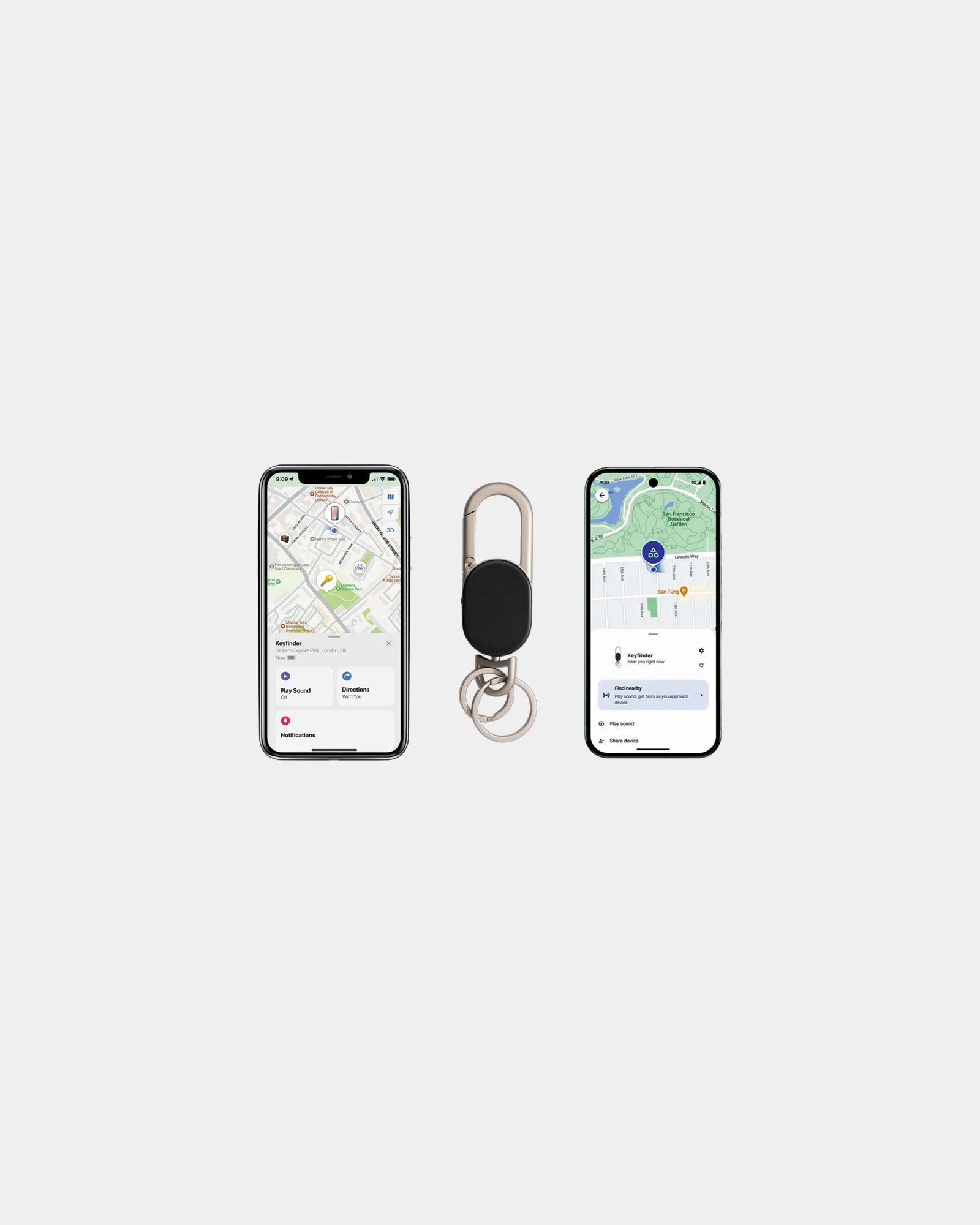 Porte-clés géolocalisation Keyfinder Dual à personnaliser - 2