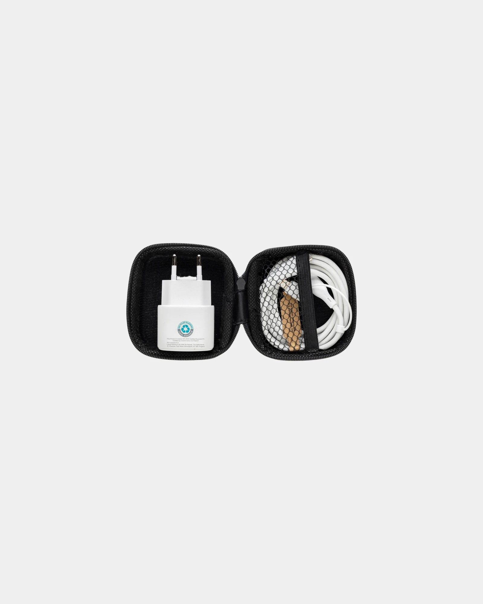 Set câble et chargeur 20W en PET recyclé à personnaliser - 5