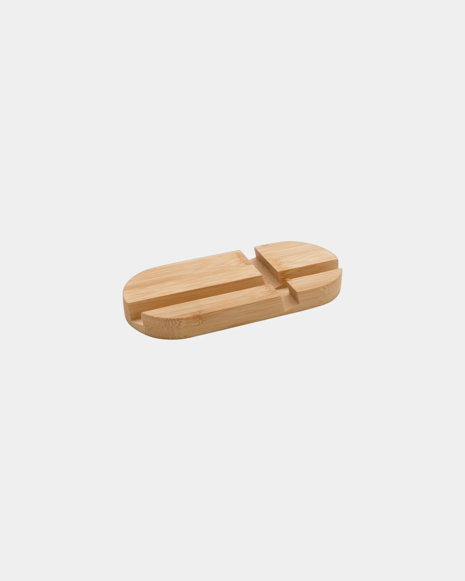 Support tablette ou téléphone en bambou à personnaliser - Marron