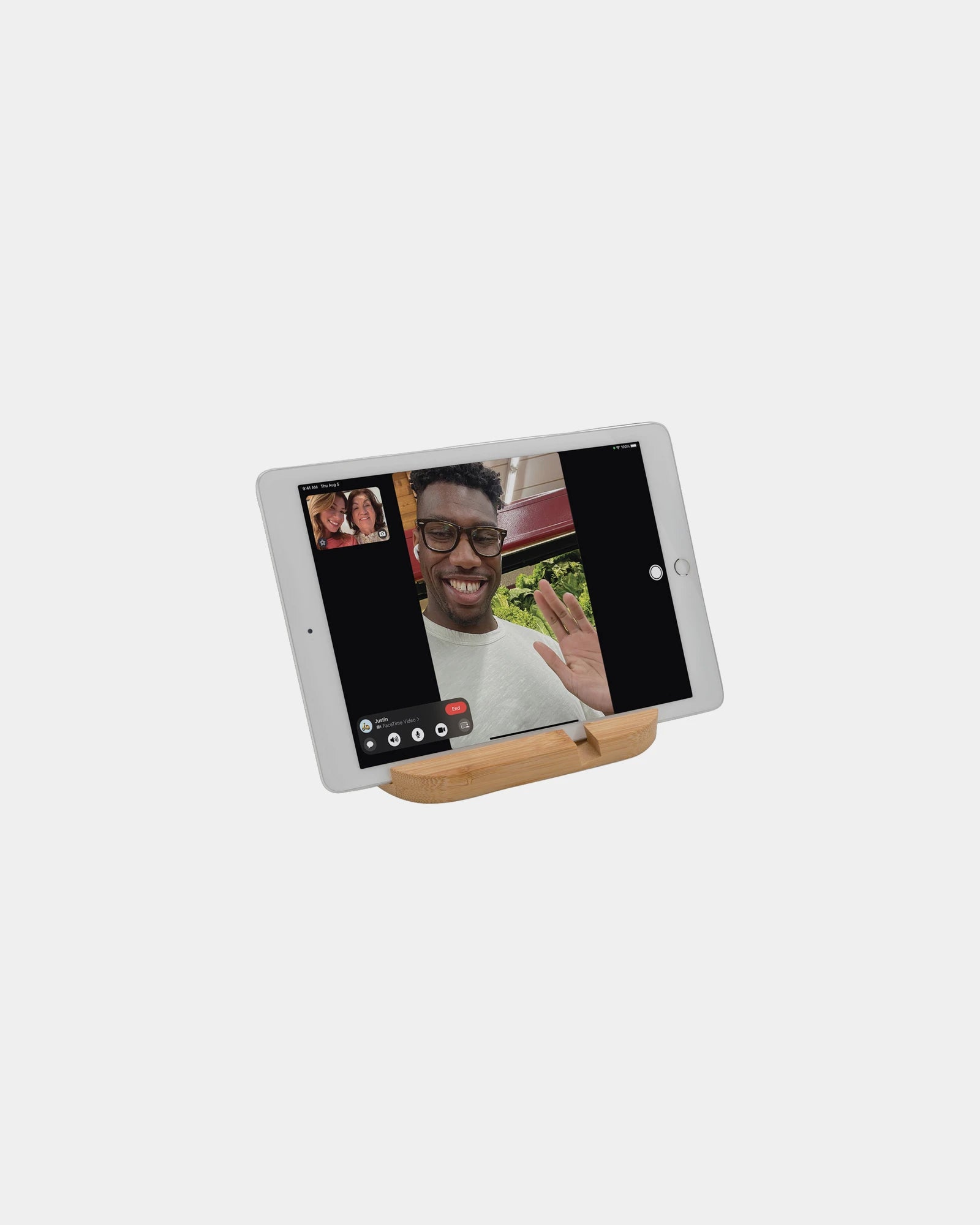 Support tablette ou téléphone en bambou à personnaliser - 3
