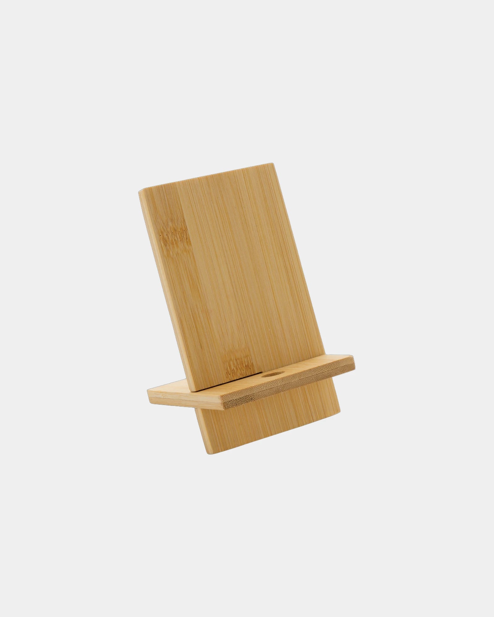 Support téléphone en bambou à personnaliser - Marron