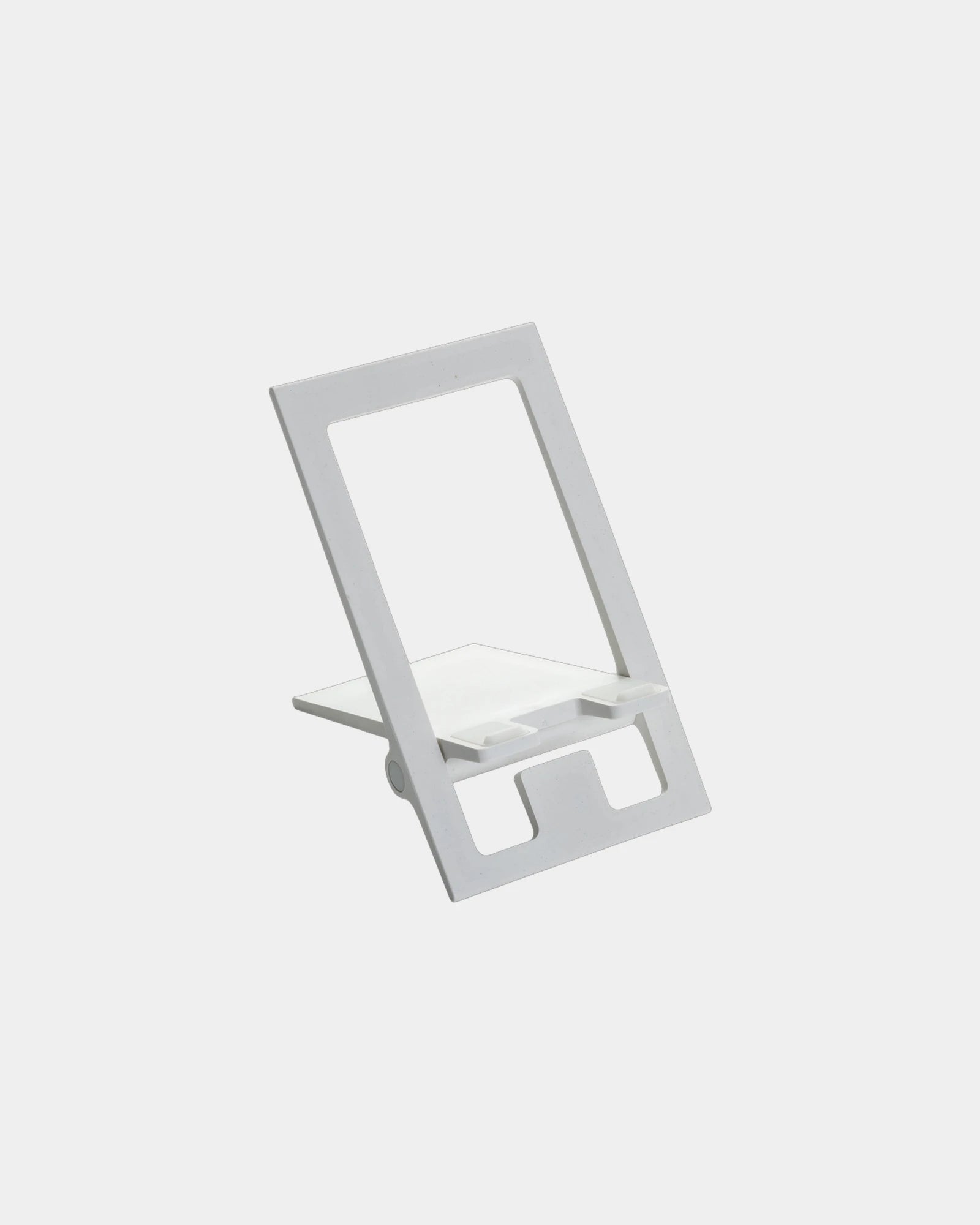 Support téléphone pliable ABS recyclé à personnaliser - Blanc