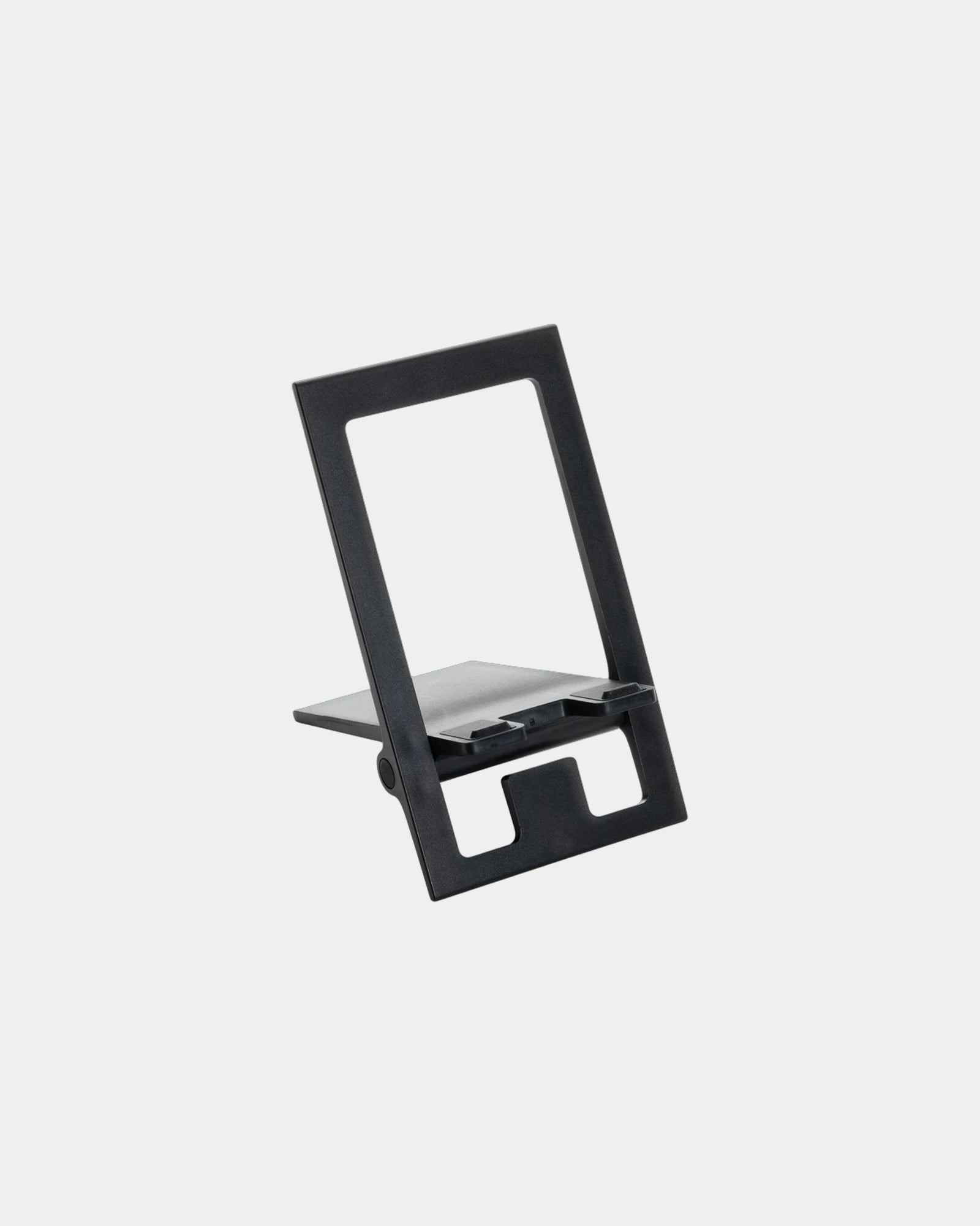 Support téléphone pliable ABS recyclé à personnaliser - Noir