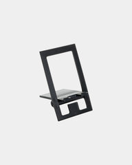 Support téléphone pliable ABS recyclé à personnaliser - Noir