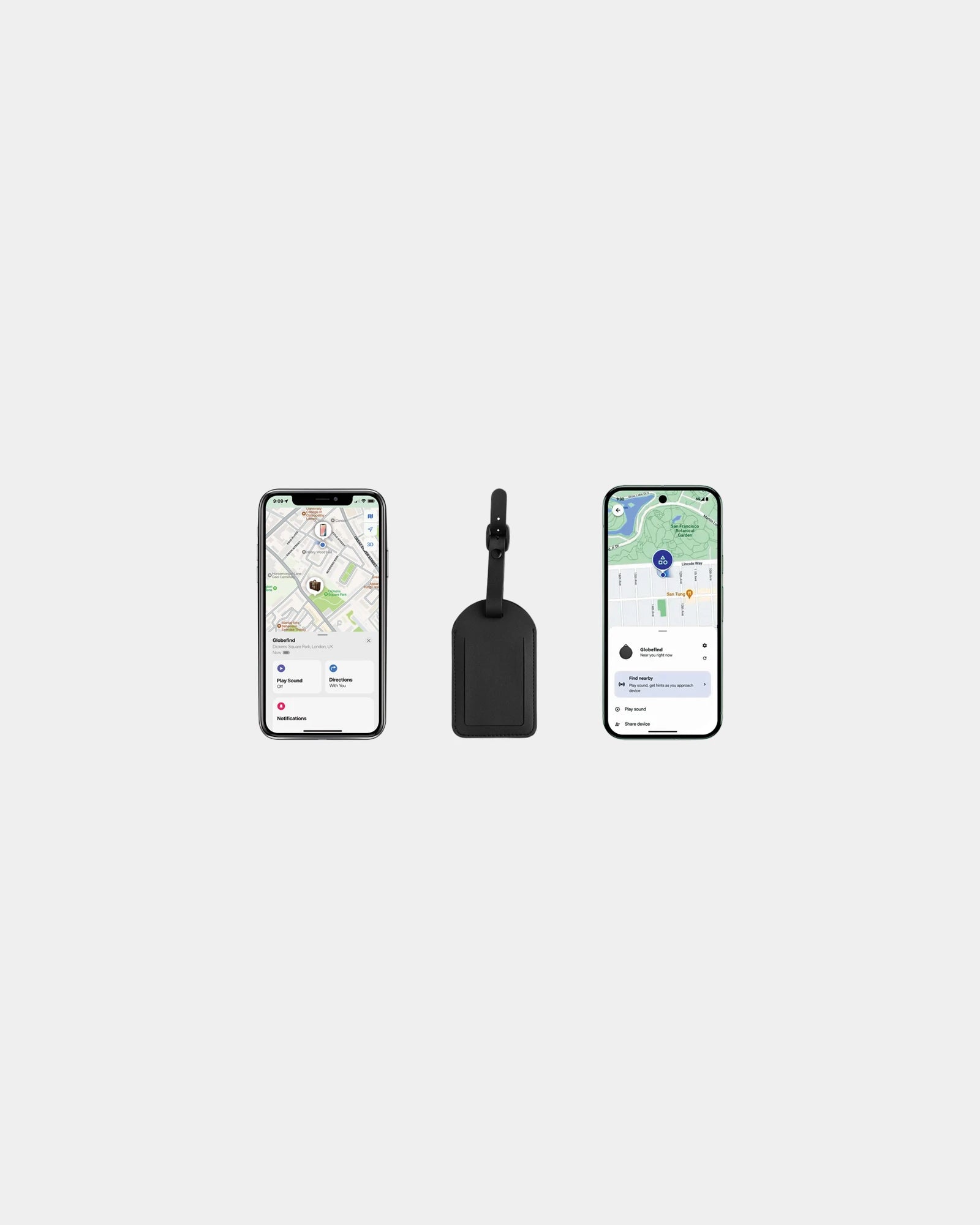 Étiquette à bagages recyclée Globefind Dual à personnaliser - 3