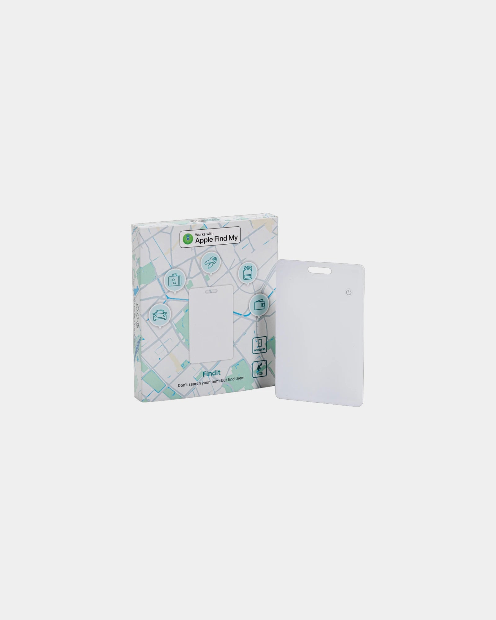 Carte géolocalisation ABS recyclé Findit à personnaliser - 1