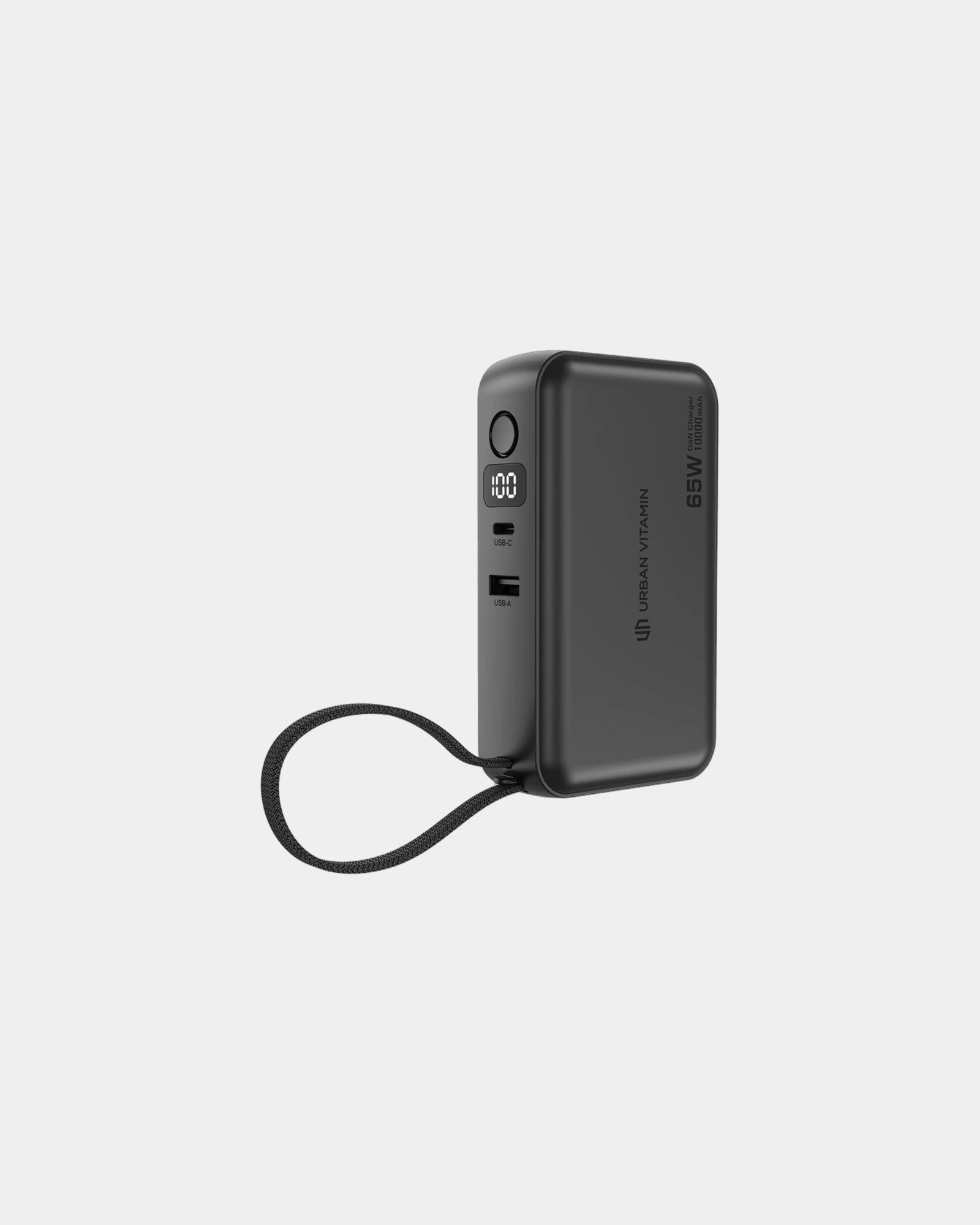 Chargeur hybride GaN 65W Urban Vitamin à personnaliser - Noir