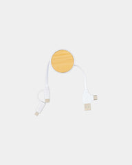Câble rétractable en plastique recyclé 100cm à personnaliser - 2