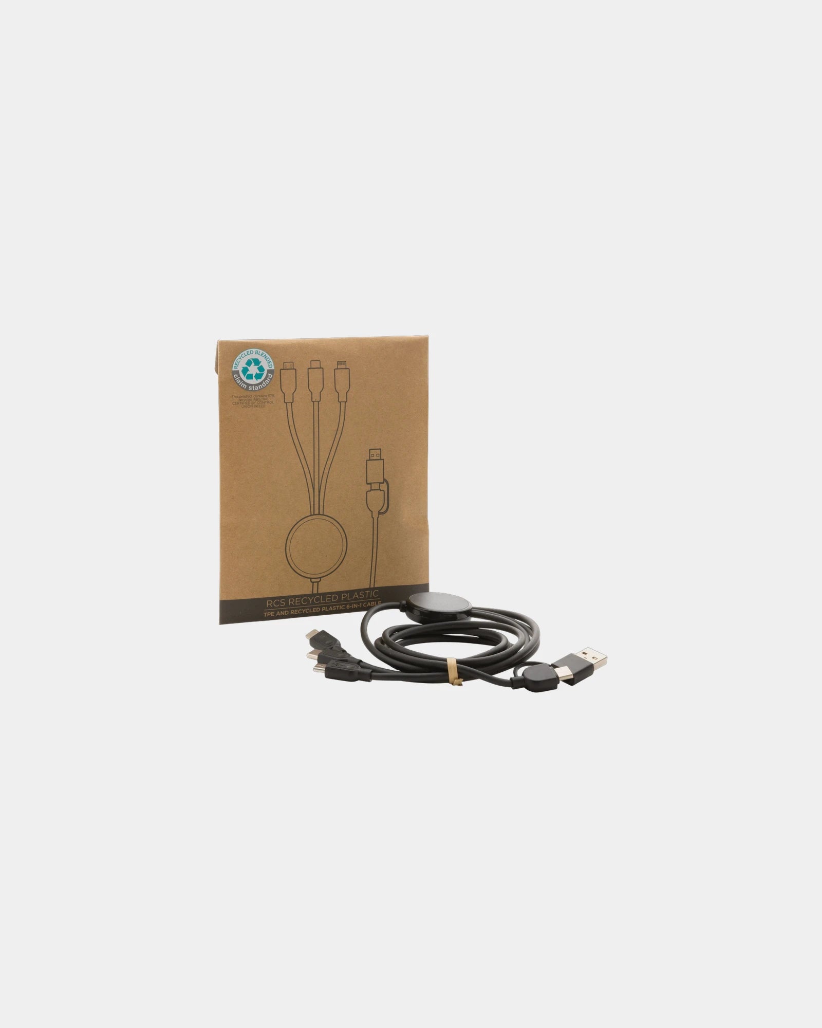 Câble 6 en 1 TPE et plastique recyclé à personnaliser - 1