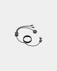 Câble 6-en-1 rPET RCS Terra à personnaliser - Gris