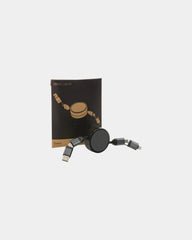 Câble rétractable 60W en aluminium recyclé à personnaliser - 1