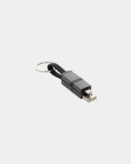 Câble de charge rapide 4 en 1 aluminium recyclé à personnaliser - Gris