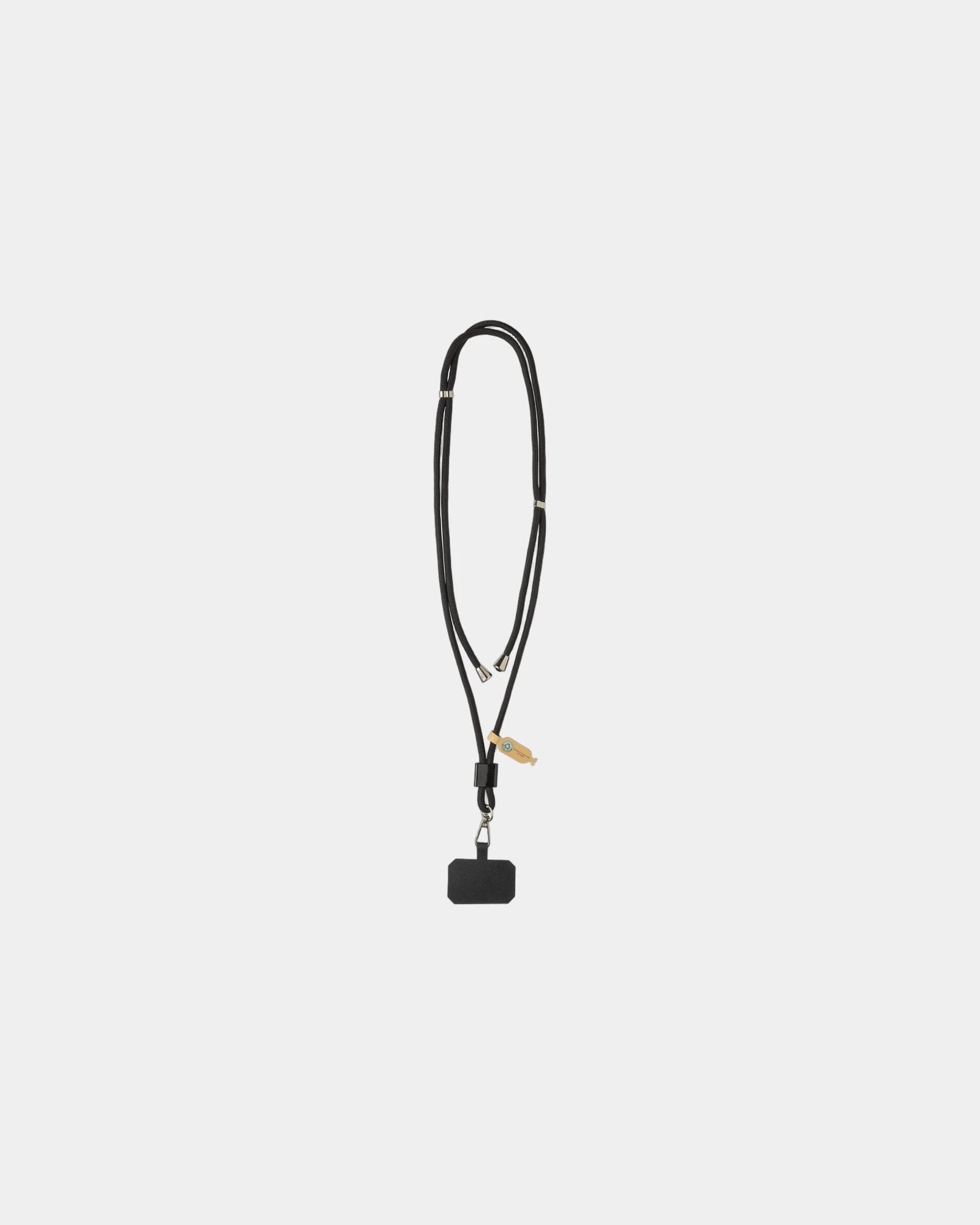 Tour de cou téléphone réglable en rPET CarryLoop à personnaliser - Noir