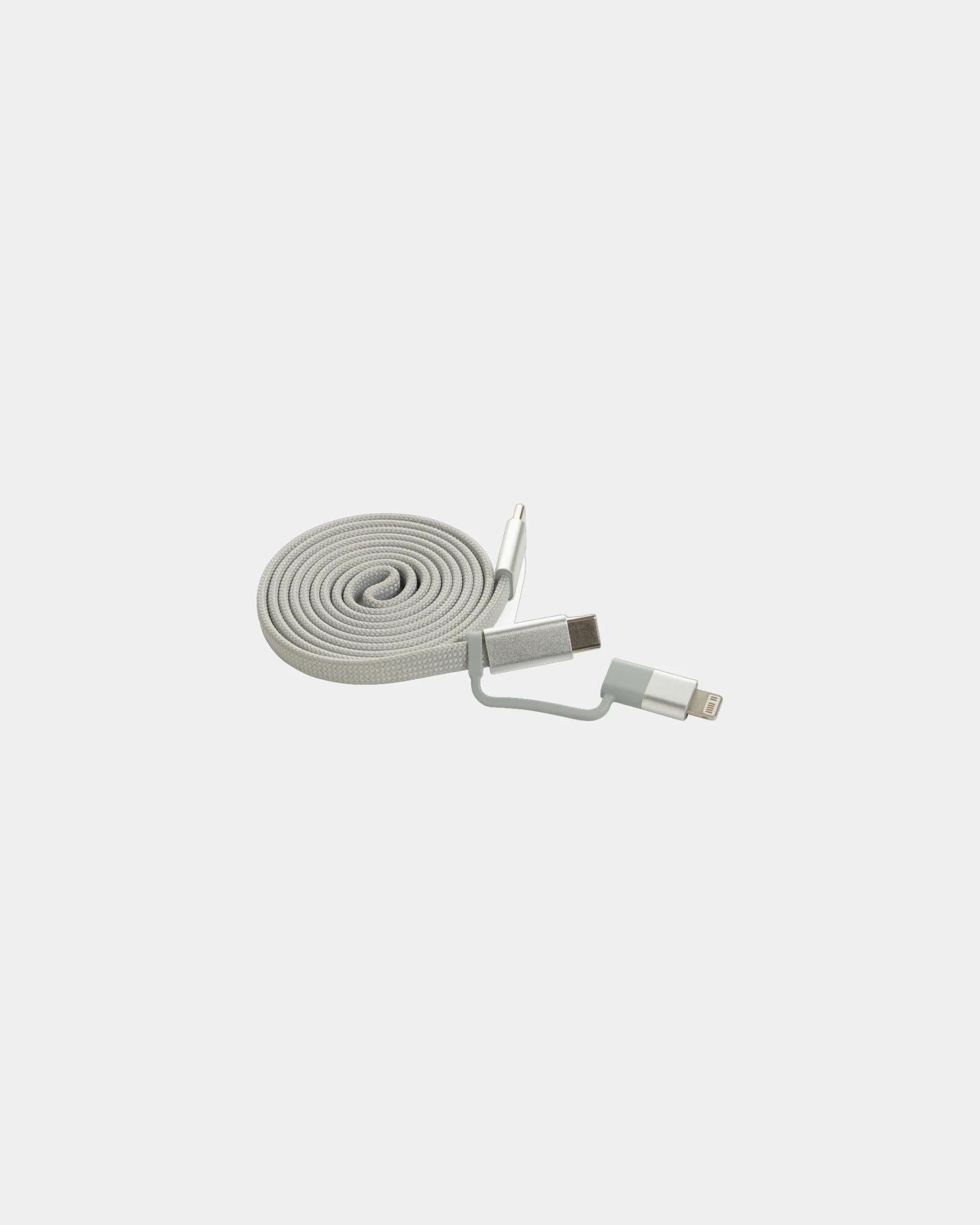 Câble magnétique 60W 2 en 1 à personnaliser - Gris