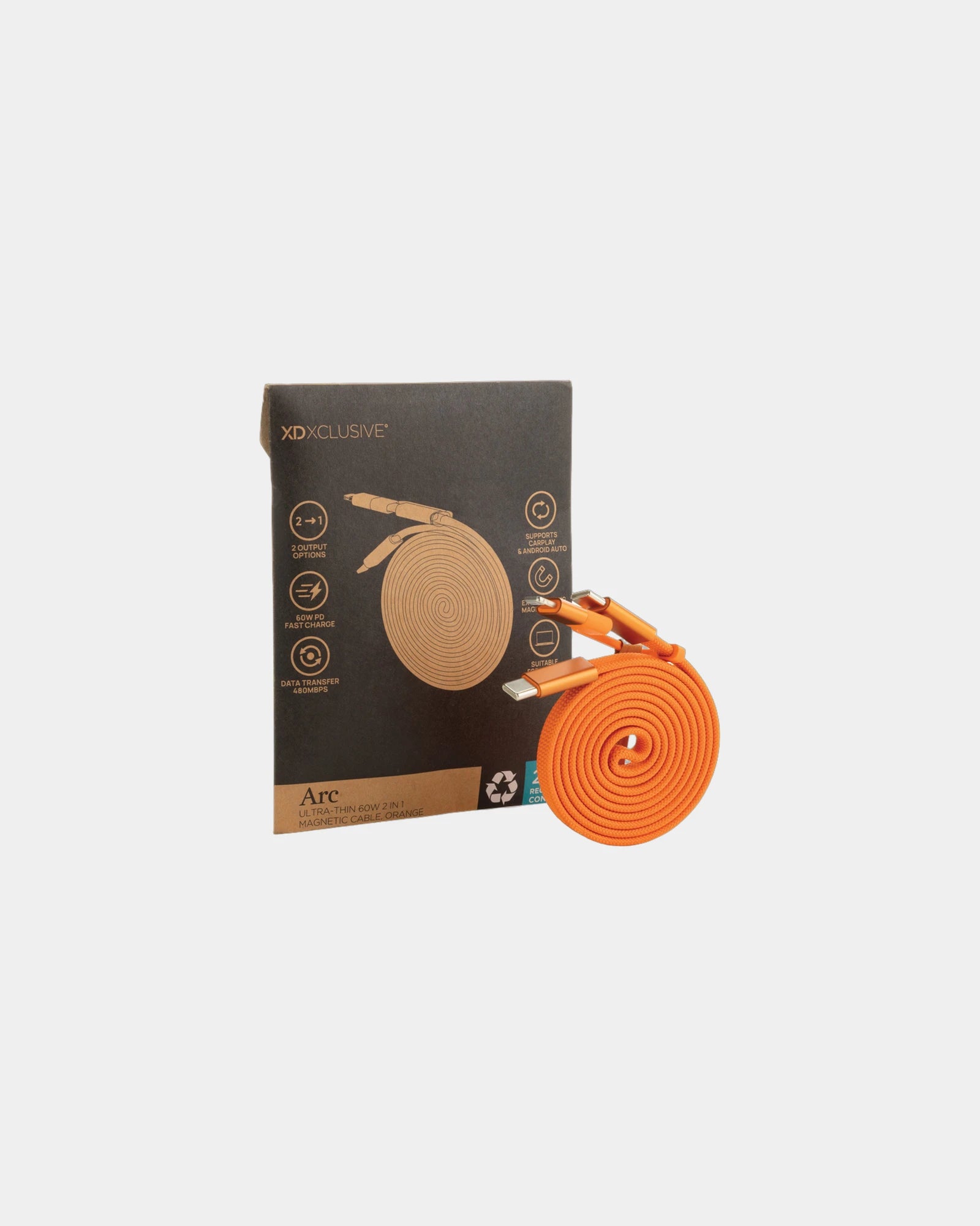Câble magnétique 60W 2 en 1 à personnaliser - 21