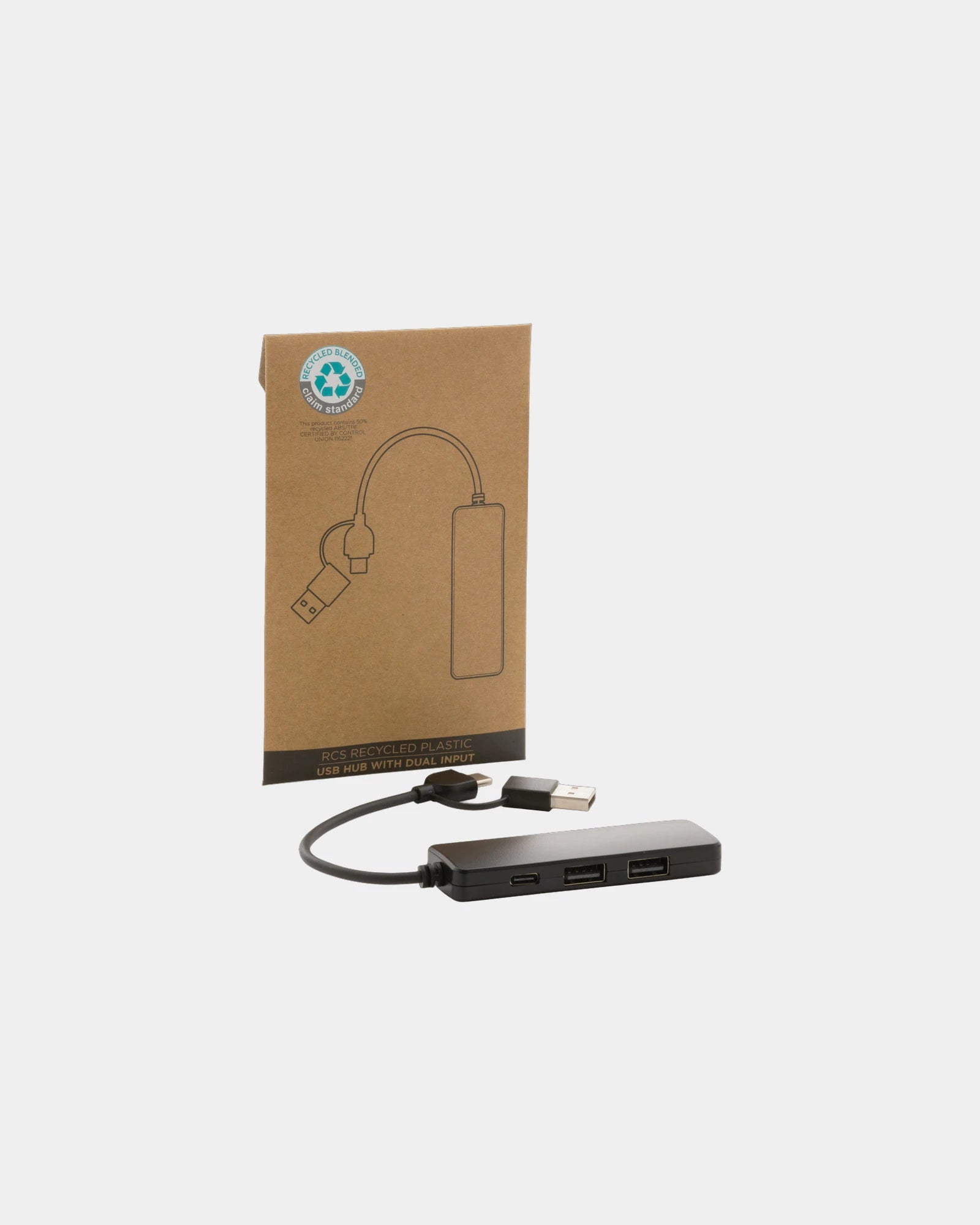 Hub USB plastique recyclé 50% RCS à personnaliser - 2