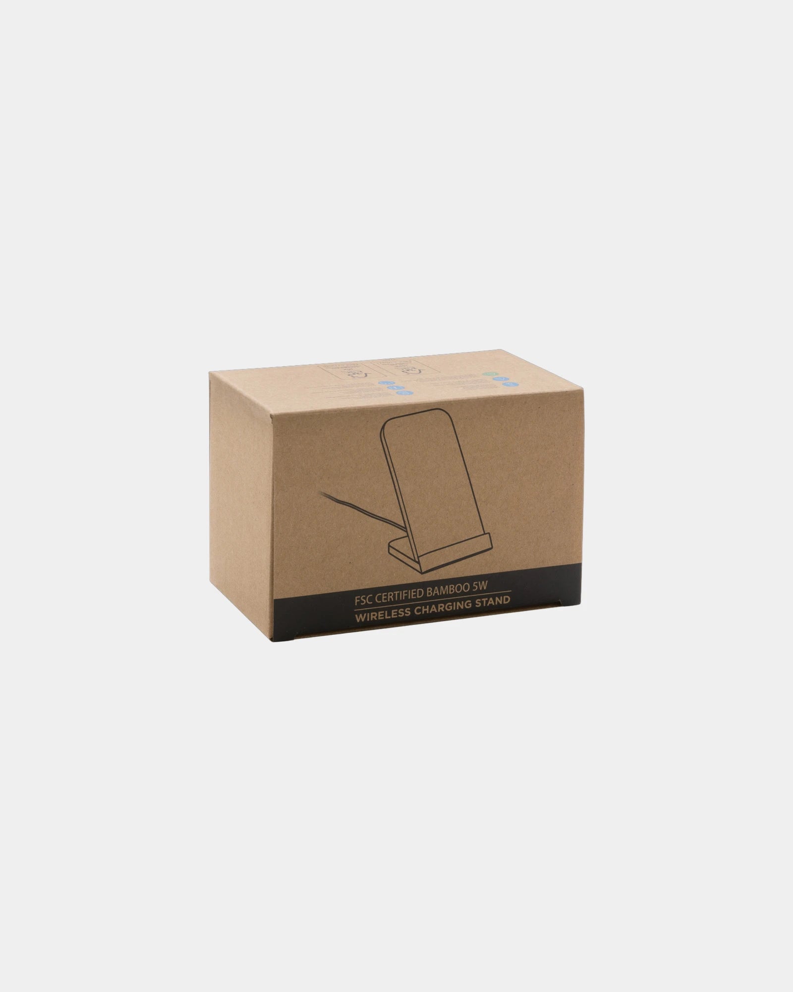 Support téléphone induction bambou 5W à personnaliser - 3