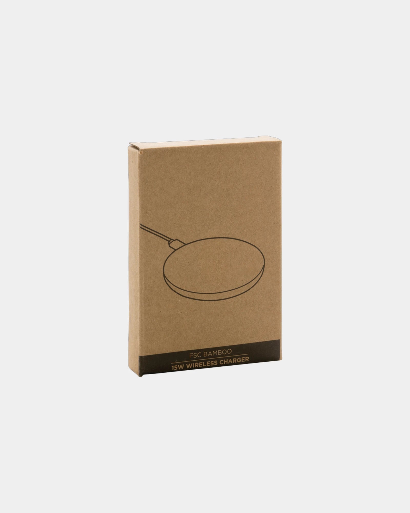 Chargeur sans fil 15W en bambou à personnaliser - 2