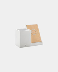 Chargeur sans fil 10W ABS recyclé à personnaliser - Blanc