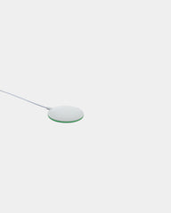 Chargeur rapide sans fil 15W en plastique recyclé à personnaliser - Blanc