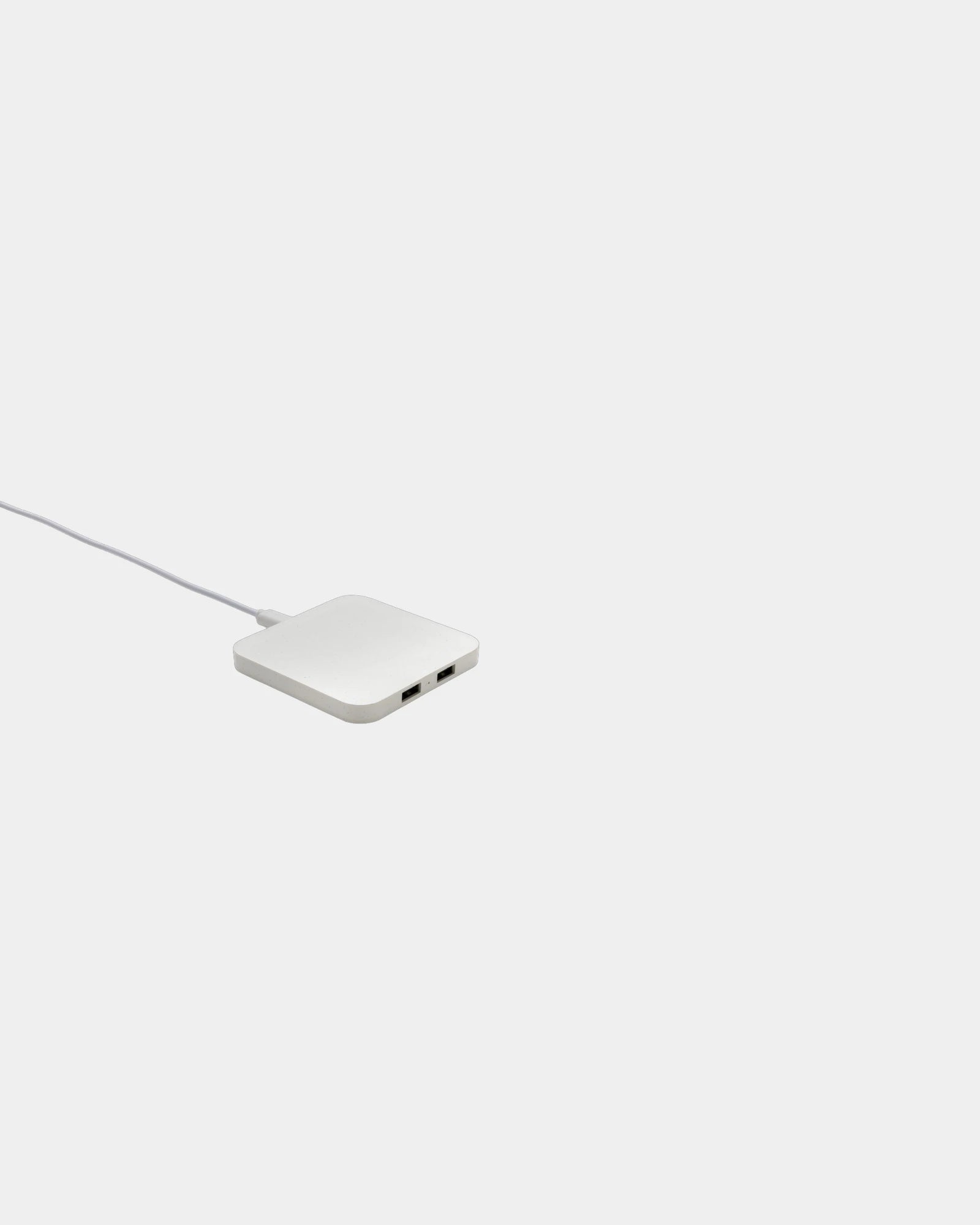 Chargeur sans fil 10W en ABS recyclé à personnaliser - Blanc