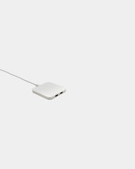Chargeur sans fil 10W en ABS recyclé à personnaliser - Blanc