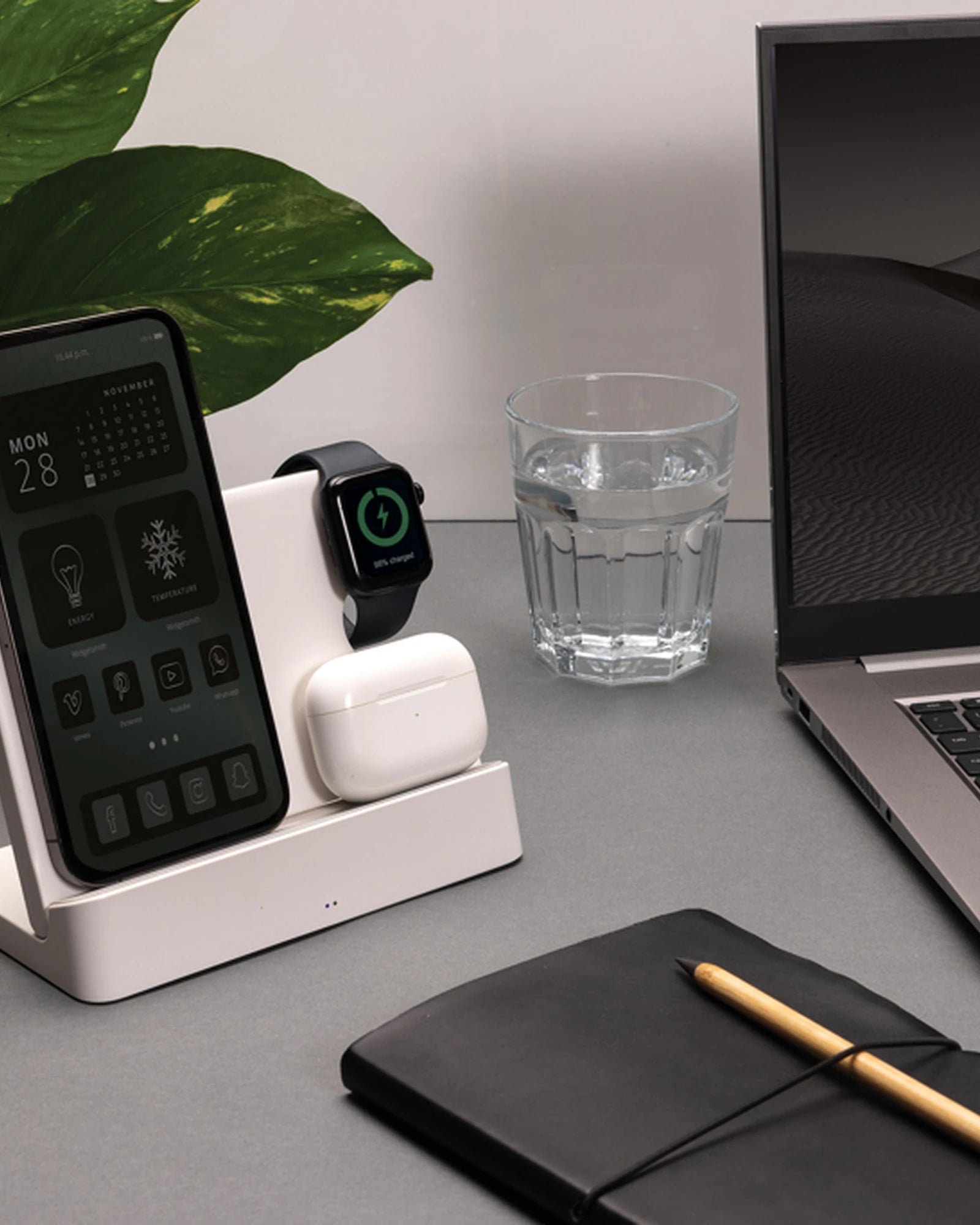 Chargeur sans fil 15W en ABS recyclé à personnaliser - 3