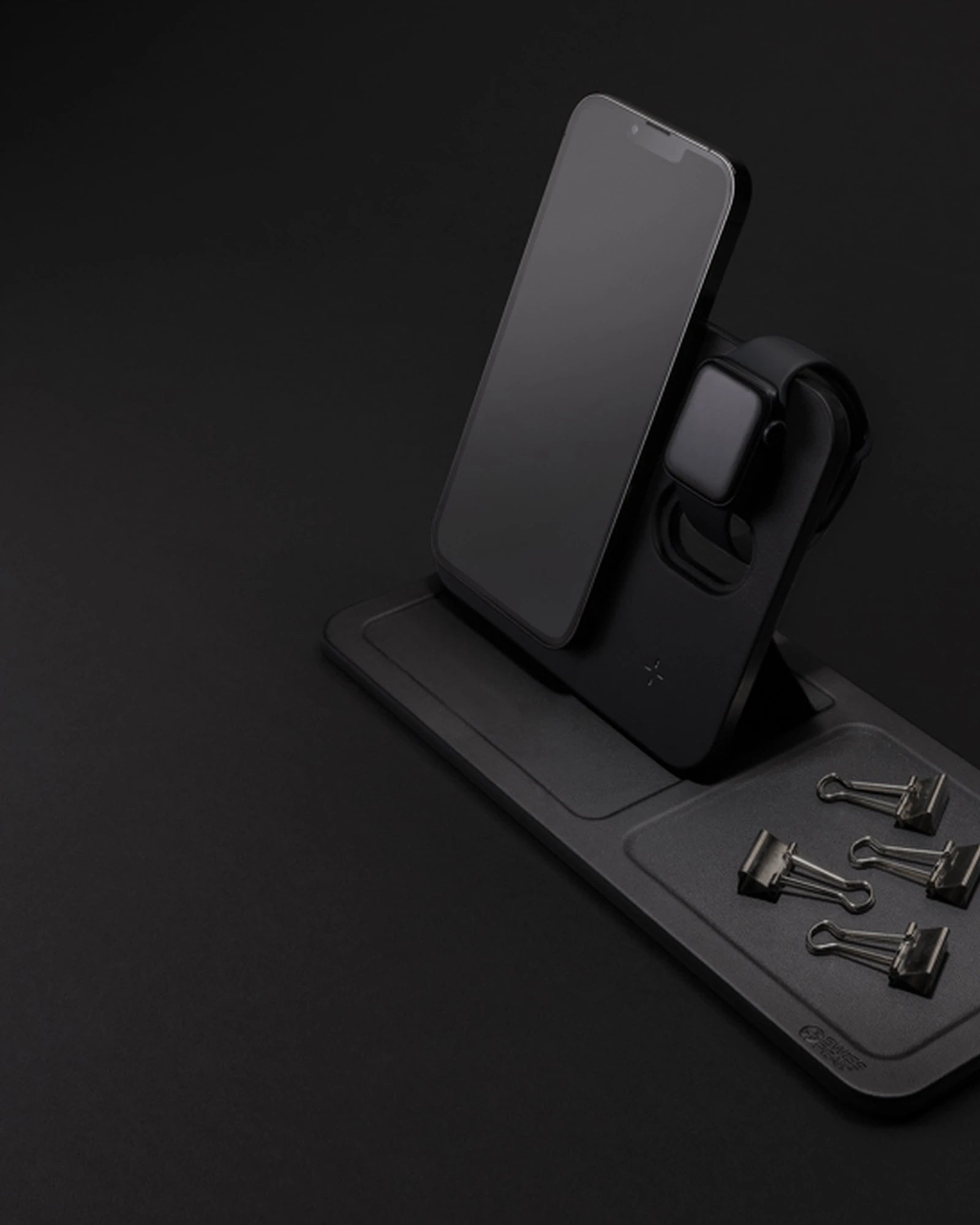 Chargeur sans fil PU recyclé 3 en 1 à personnaliser - 8