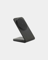 Chargeur magnétique 15W en plastique recyclé à personnaliser - Noir