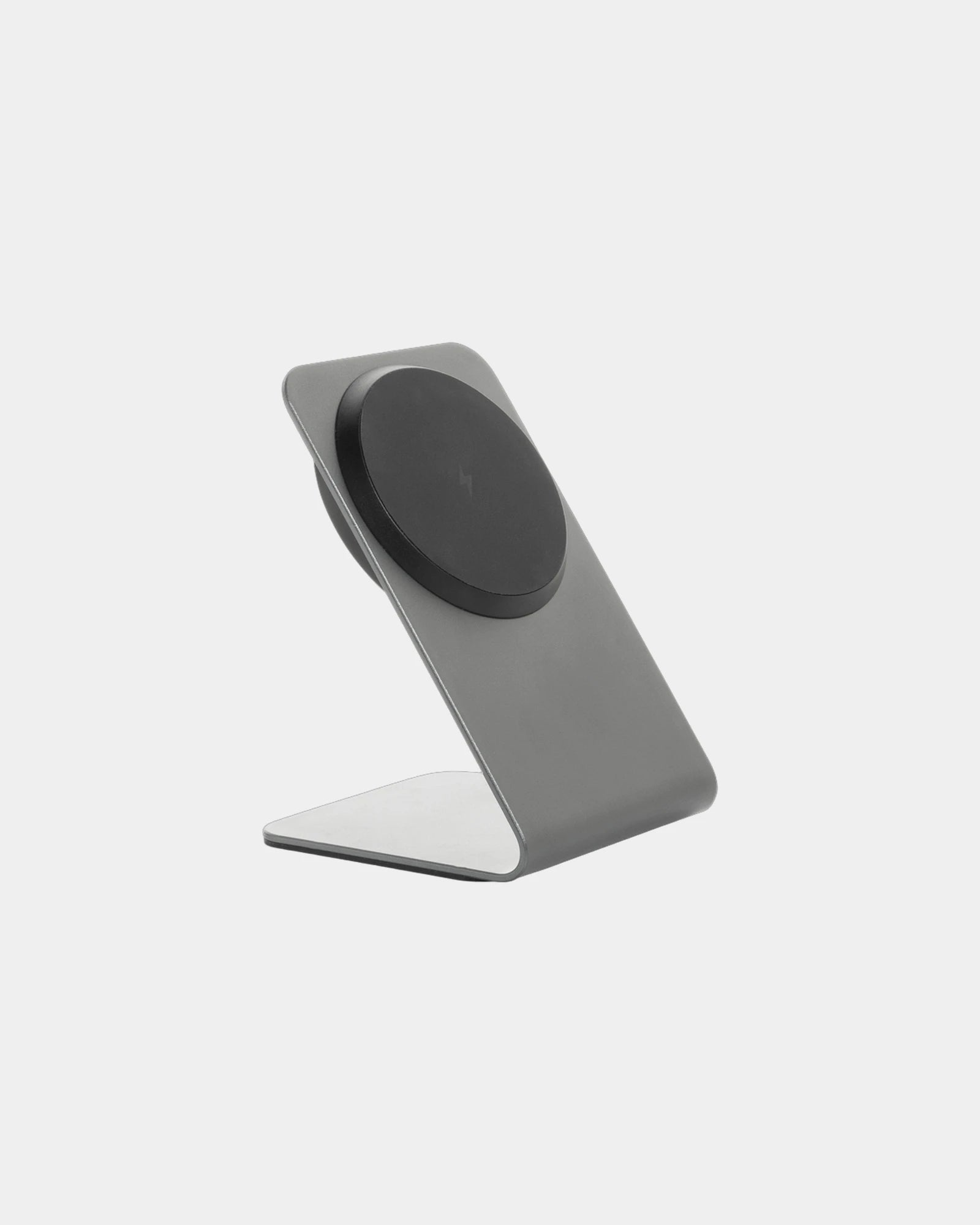 Support de recharge magnétique 15W en aluminium Terra à personnaliser - Gris