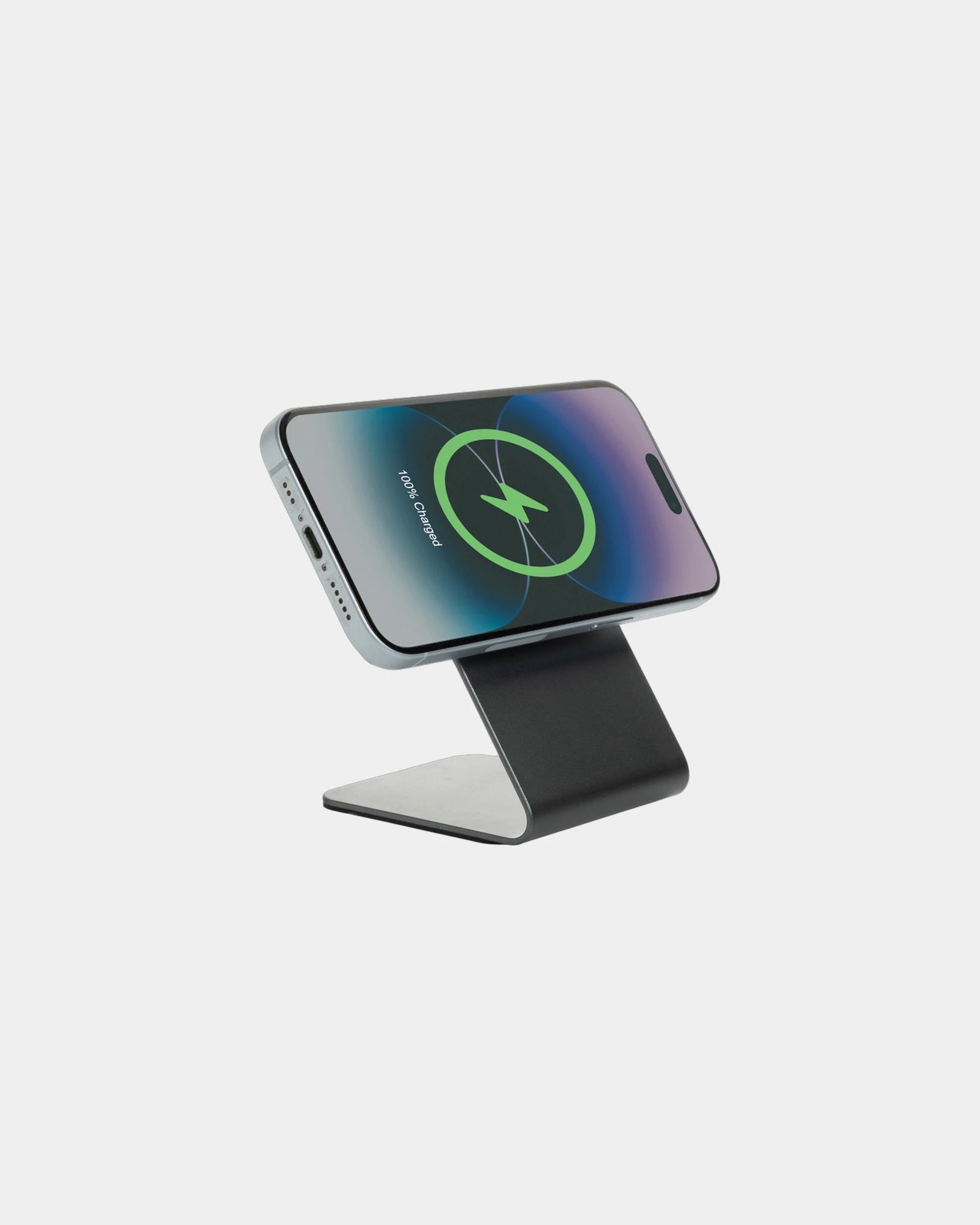 Support de recharge magnétique 15W en aluminium Terra à personnaliser - 1