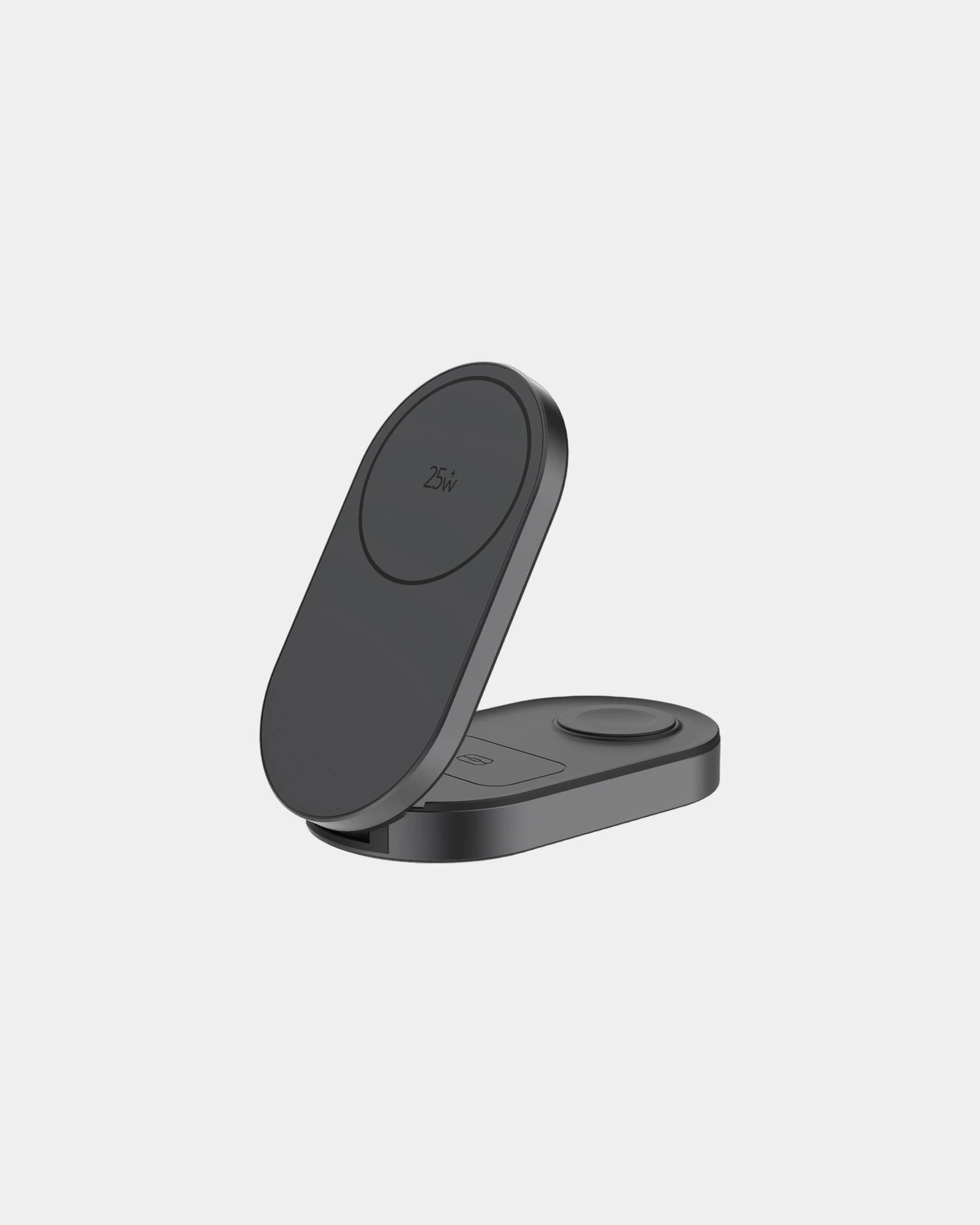 Chargeur 25W sans fil et pliable Quantum à personnaliser - Gris