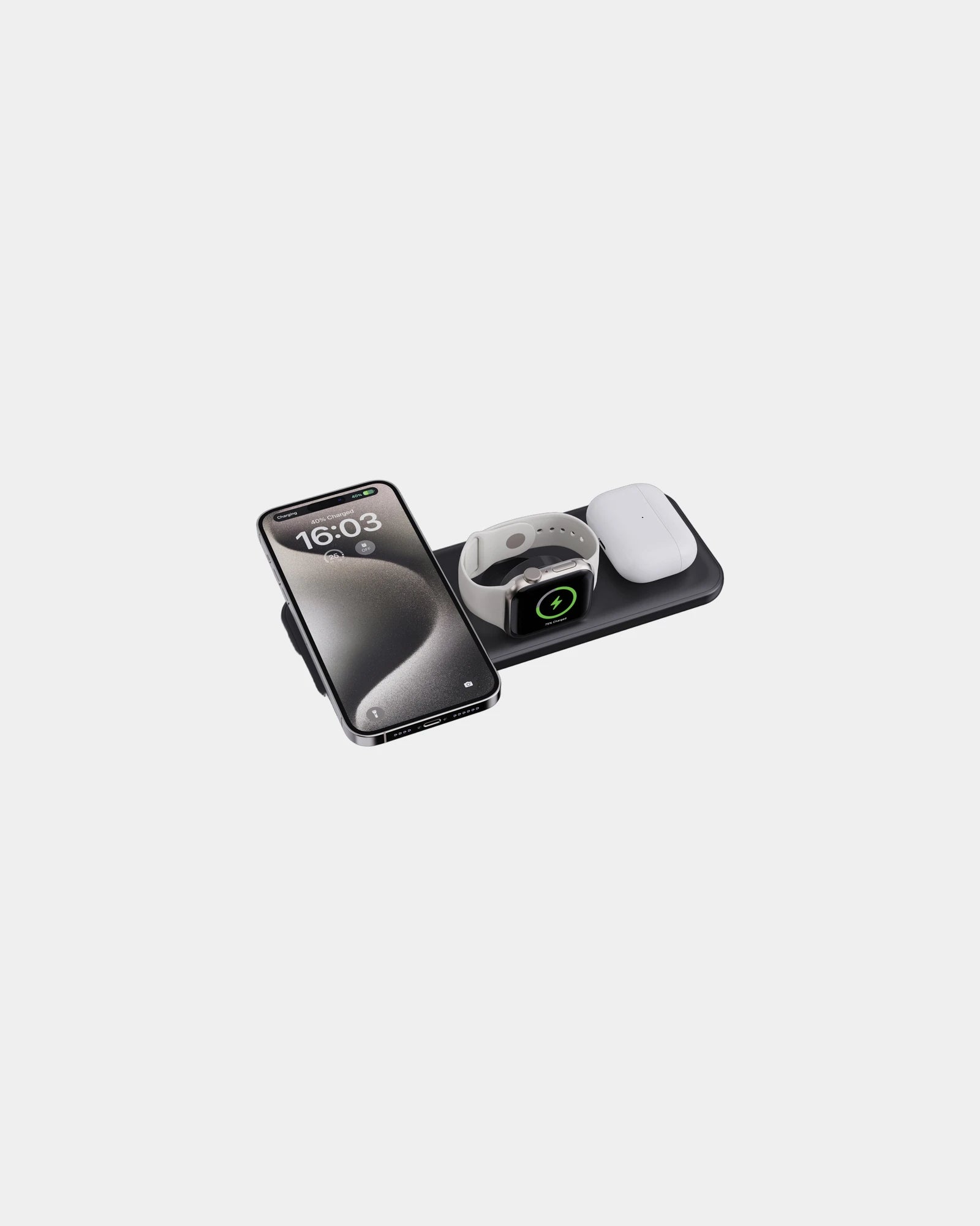 Chargeur 3 en 1 magnétique 15W Urban Vitamin Torrance à personnaliser - 2