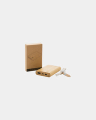 Batterie de secours 5000 mAh en bambou à personnaliser - 5
