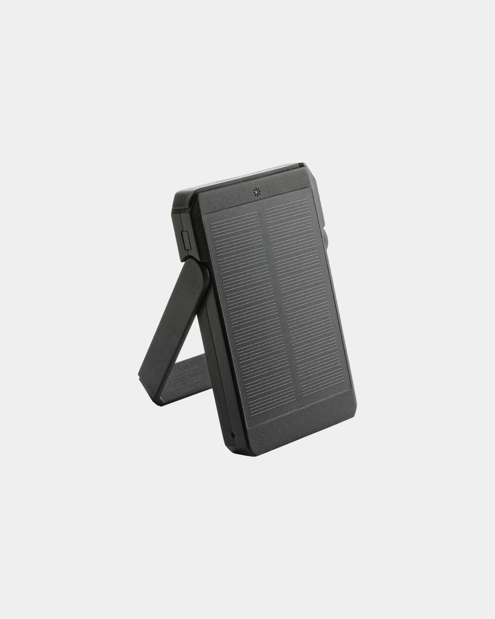 Powerbank solaire 5000 mAh en ABS recyclé à personnaliser - Noir