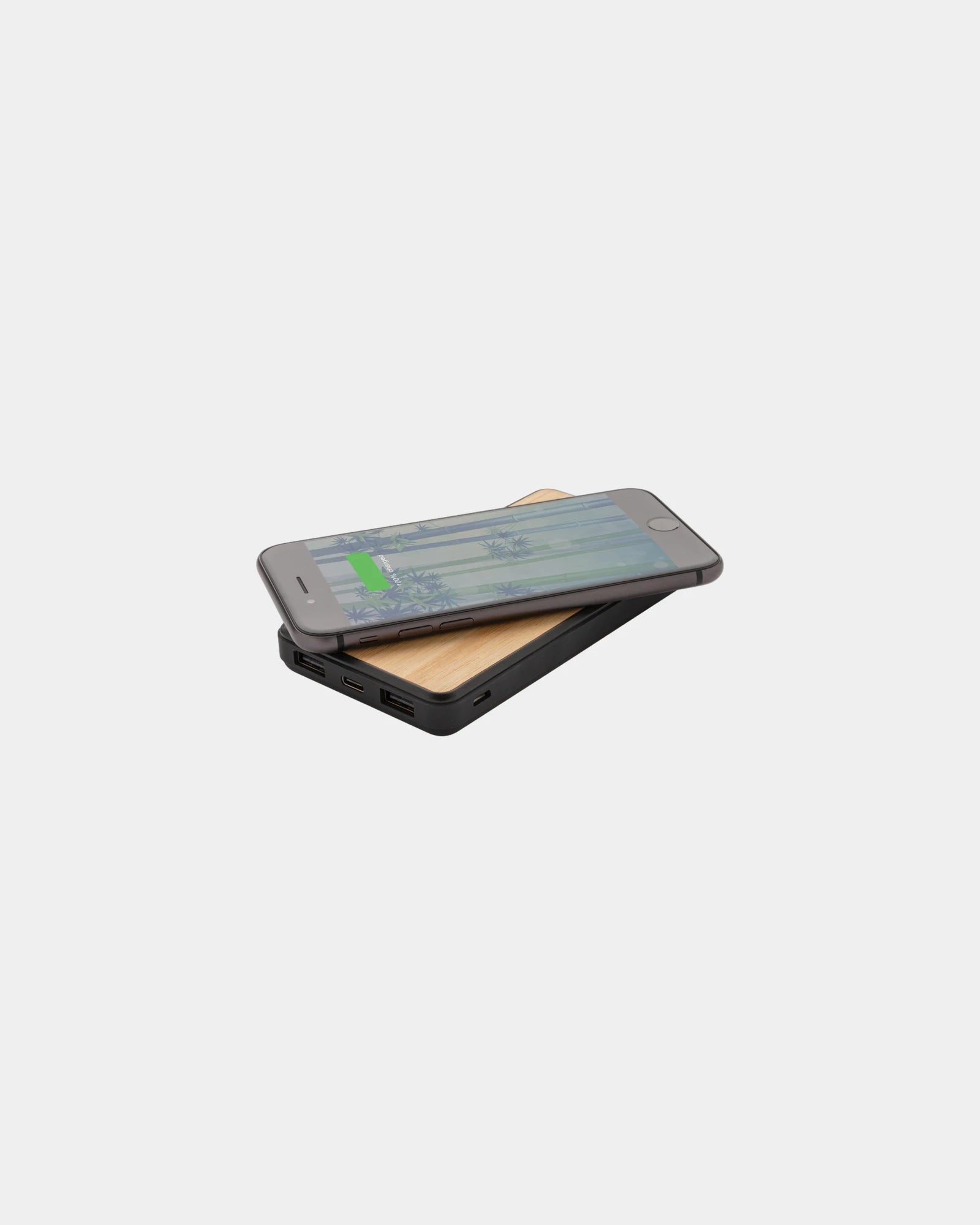 Batterie de secours 8000mAh en plastique recyclé à personnaliser - 1