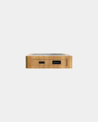 Batterie de secours solaire bambou 10.000mAh à personnaliser - 3